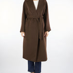 Cappotto Marrone lungo in lana e alpaca TEMPERA 12 MAX MARA WEEKEND 