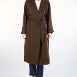 Cappotto Marrone lungo in lana e alpaca TEMPERA 12 MAX MARA WEEKEND 