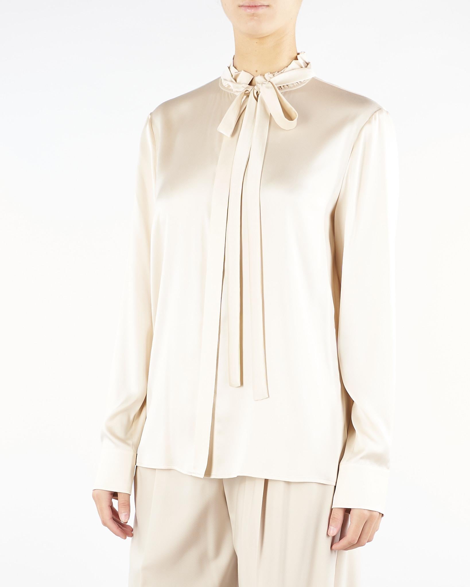 Blusa Champagne in raso di seta GILLES 13 MAX MARA STUDIO 