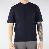 Maglia jacquard Blu in cotone lavorato A028F300 6685 PAOLO PECORA 