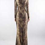 Abito Lizard Red Carpet in lycra con stampa pitone ABR3557E2 EL1 ELISABETTA FRANCHI 