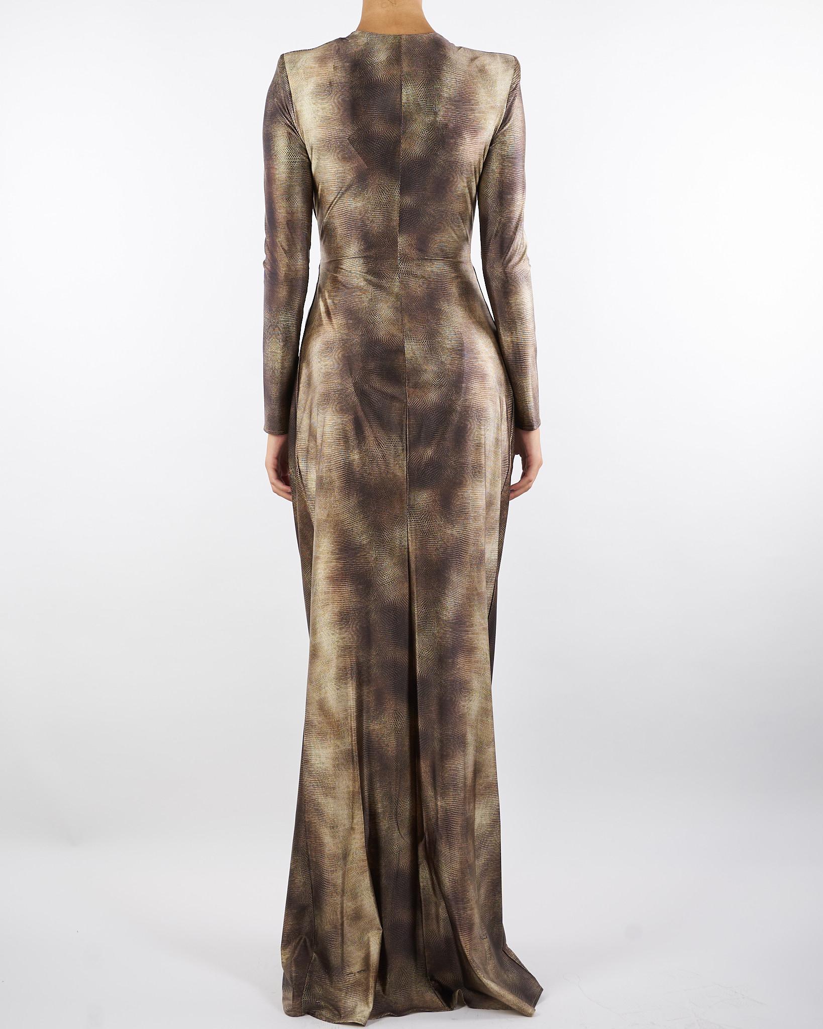 Abito Lizard Red Carpet in lycra con stampa pitone ABR3557E2 EL1 ELISABETTA FRANCHI 