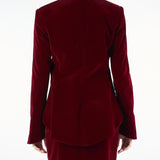 Giacca Bordeaux in velluto ACT15182GI1043 85 ACTUALEE 