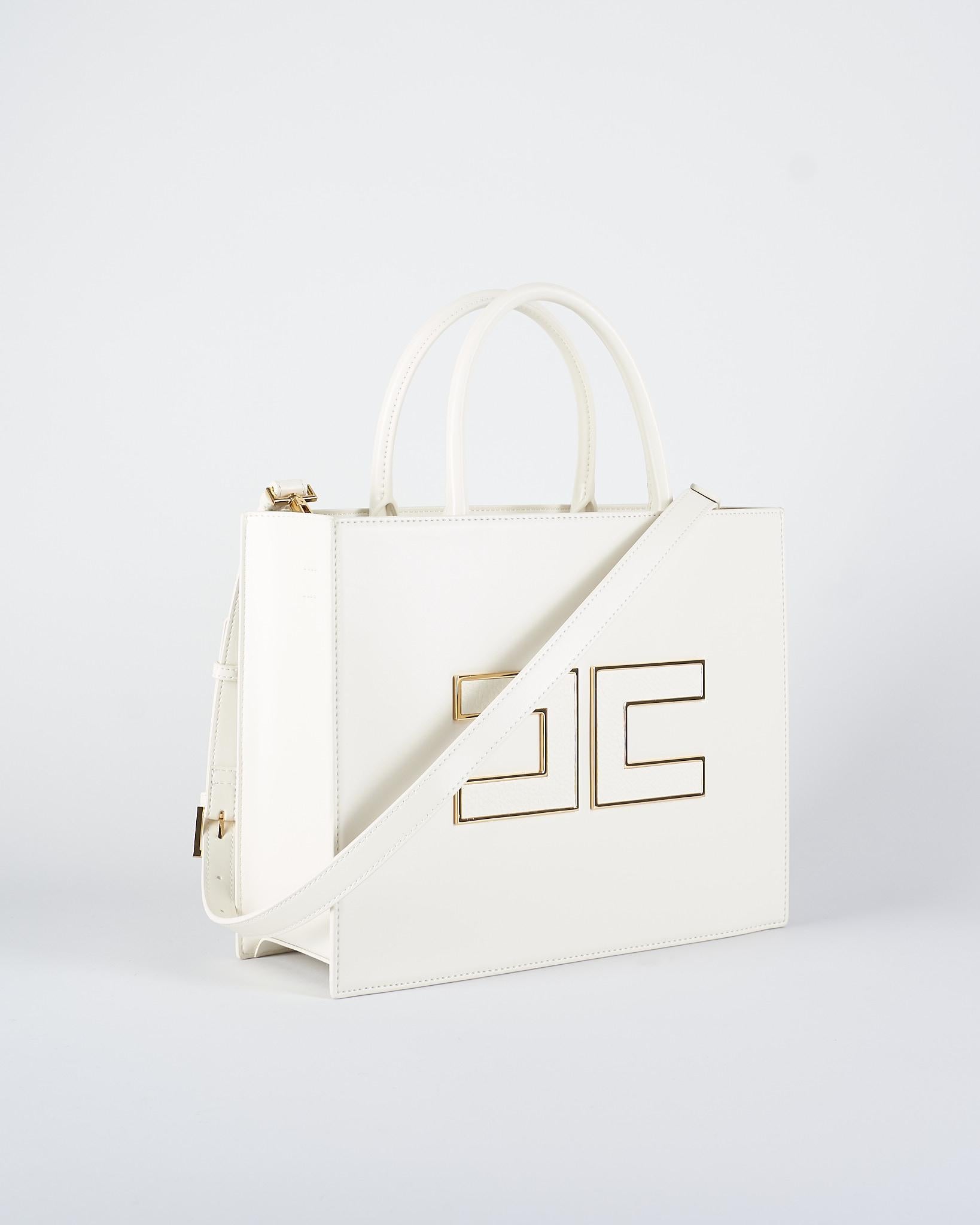 Borsa Tote grande Milk con logo BS32A56E2 DZ9 ELISABETTA FRANCHI 