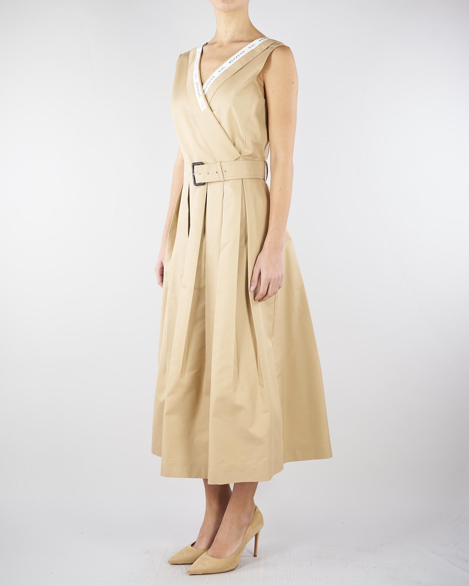 Abito Beige in gabardina WKDCONO 3 MAX MARA WEEKEND 