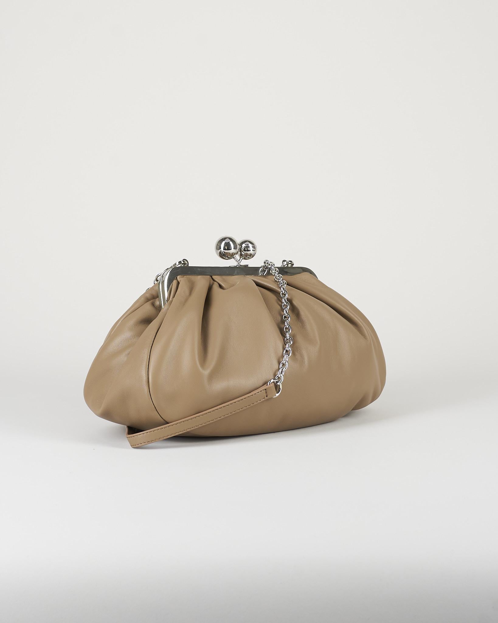 Borsa Pasticcino Bag Tortora medium in montone WKACUBICO 84 MAX MARA WEEKEND 