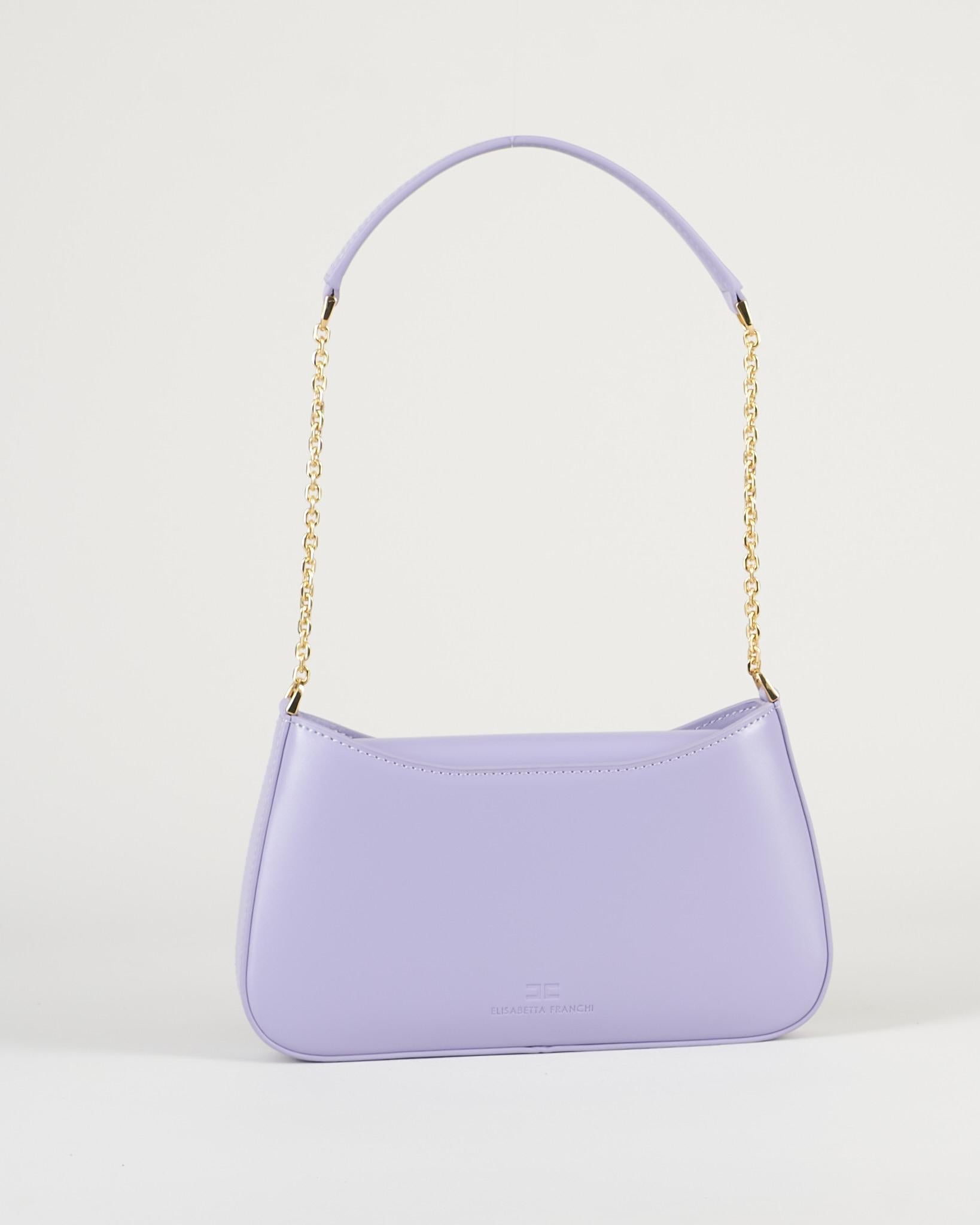 Borsa Lilla a spalla con dettaglio logo BS93A61E2 EV7 ELISABETTA FRANCHI 