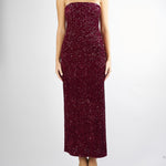 Abito Bordeaux in paillettes ACTMN1263AB4063 85 ACTUALEE 