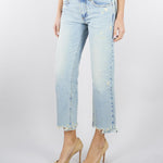Jeans cropped con fondo a taglio vivo DAB5121 47 VICOLO 