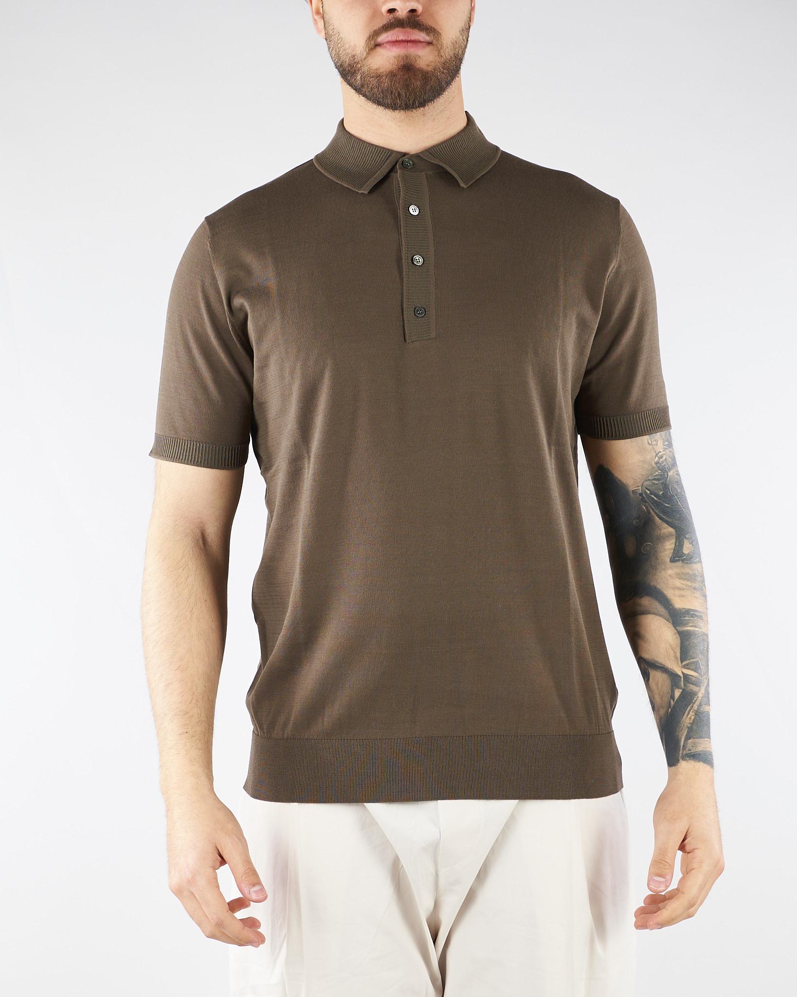 Maglia a polo Moro in puro cotone DK17041 85 DIKTAT 