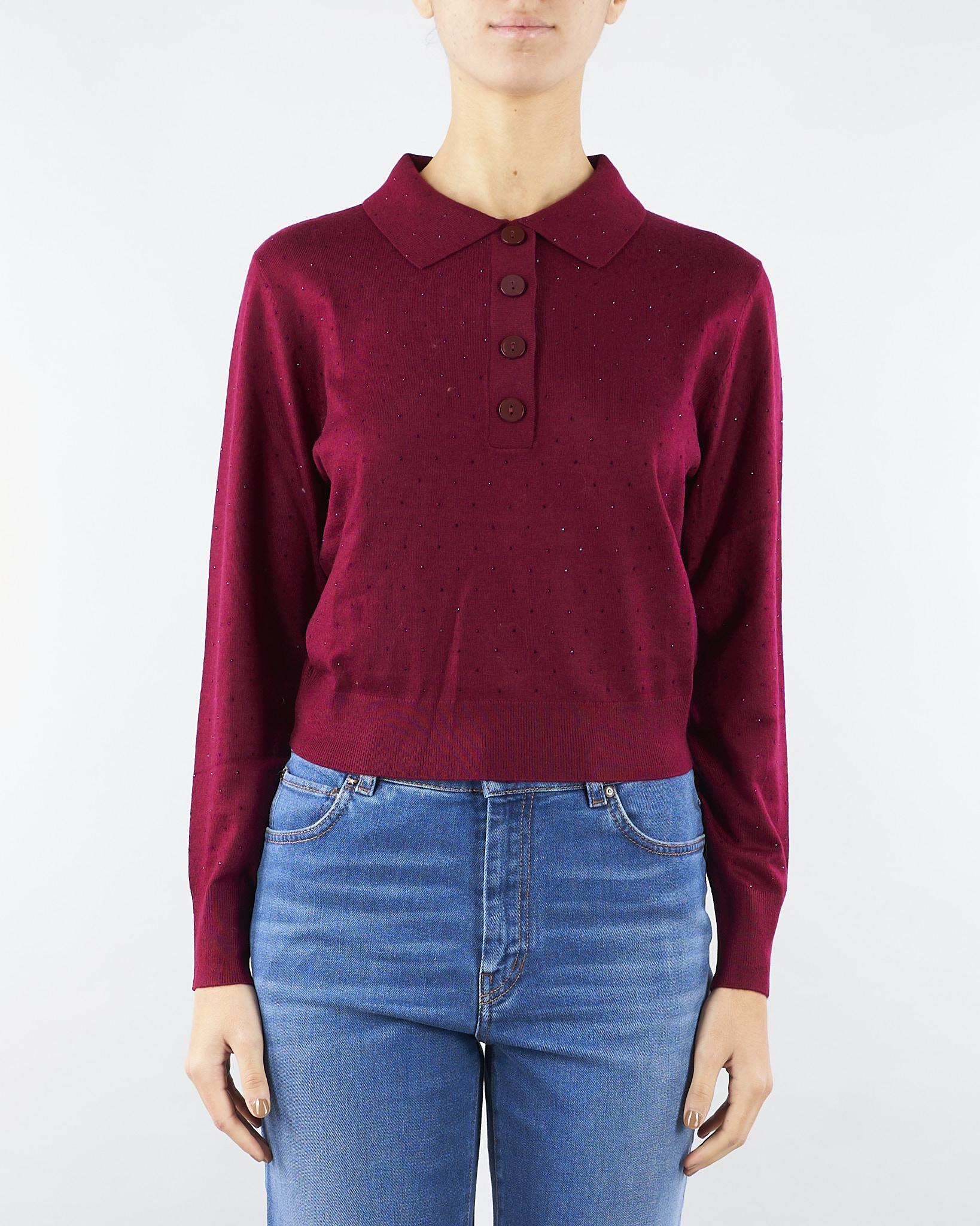 Maglia Rubino con strass Max MAX 503 NENETTE 