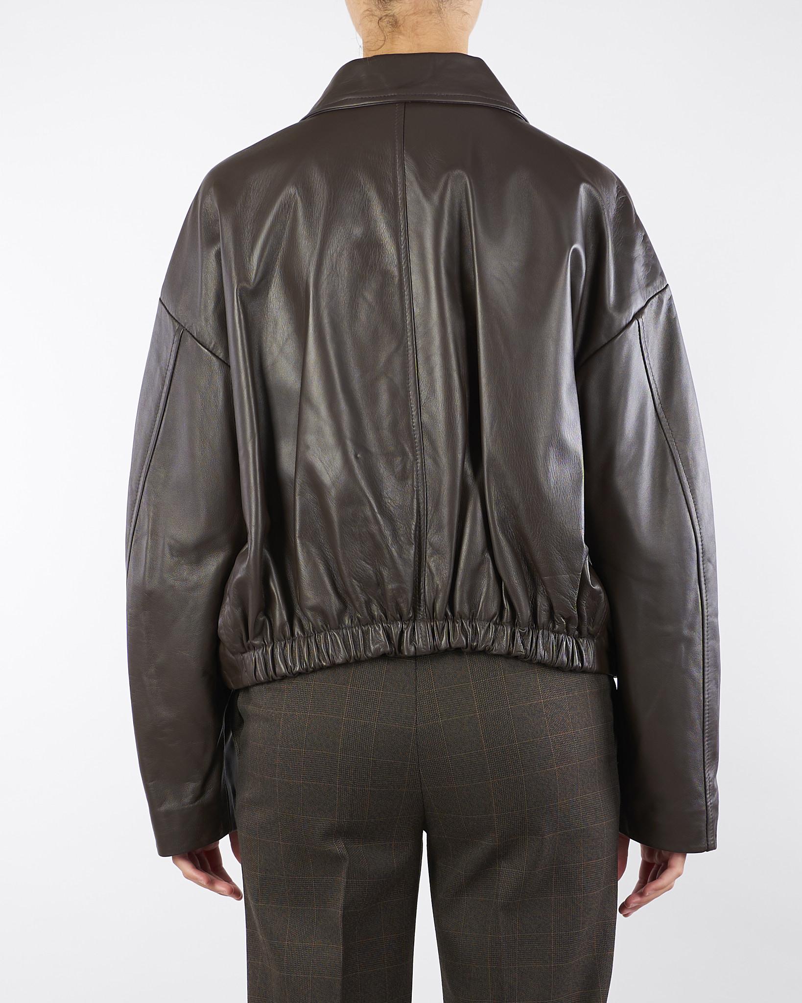 Bomber Moro in vera pelle TF0272 69 VICOLO 