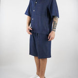 Bermuda Blu con pences effetto Denim BE3711 28 I'M BRIAN 