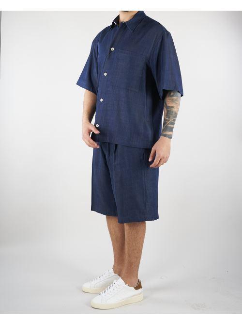 Bermuda Blu con pences effetto Denim BE3711 28 I'M BRIAN 