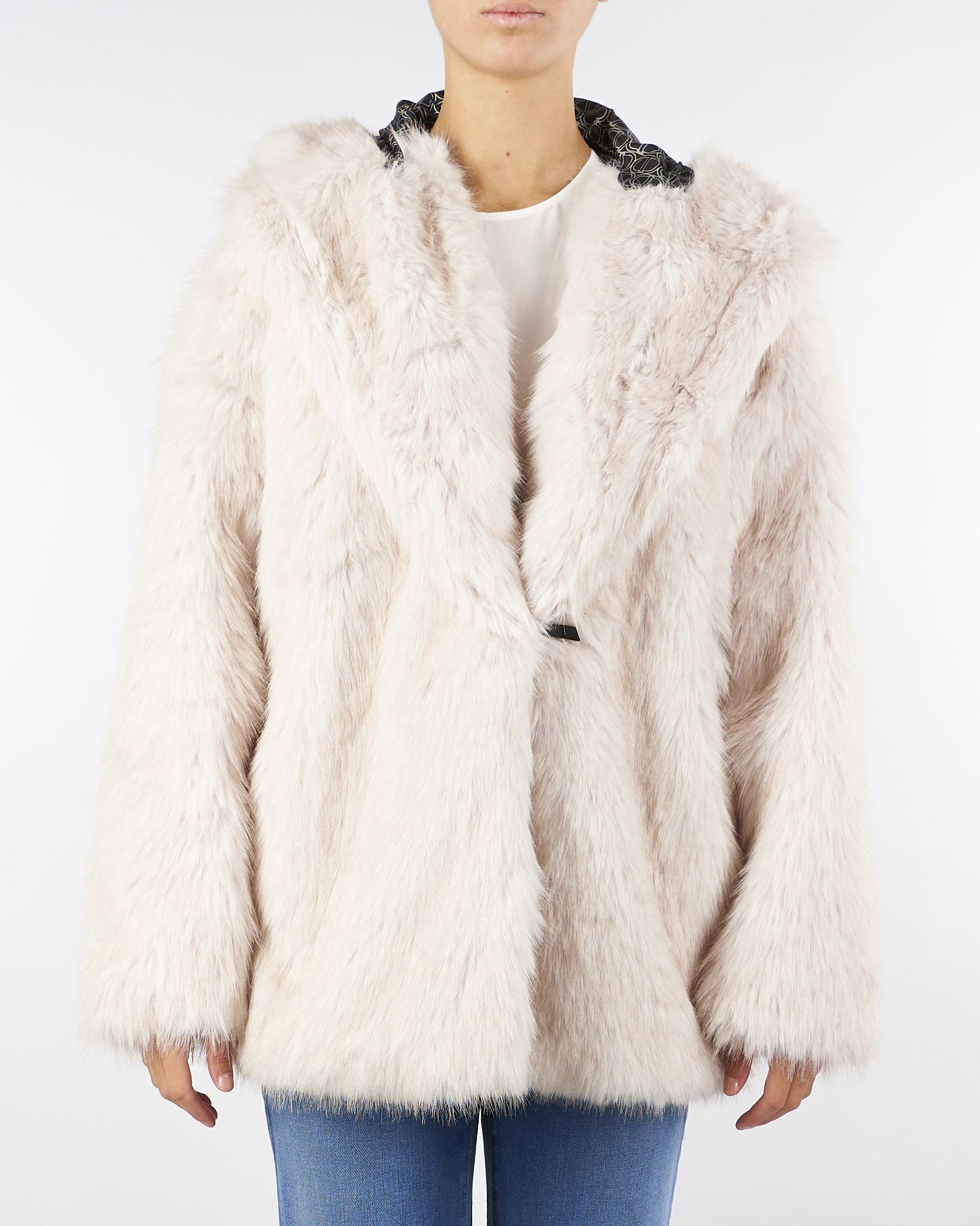 Pelliccia Naturale con cappuccio TF2090 12879 TWIN SET 