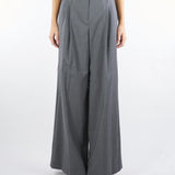 Pantalone Grigio in lana stretch ADELFI 3 MAX MARA WEEKEND 