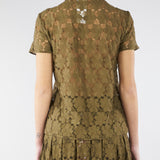Blusa Verde Olio in pizzo MSTVELLO 1 MAX MARA STUDIO 