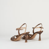 Sandali Bronzo in pelle lamè 7541 40 FRANCESCO SACCO 