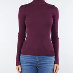 Maglia lupetto Bordeaux a coste TP3243 5609 TWIN SET 