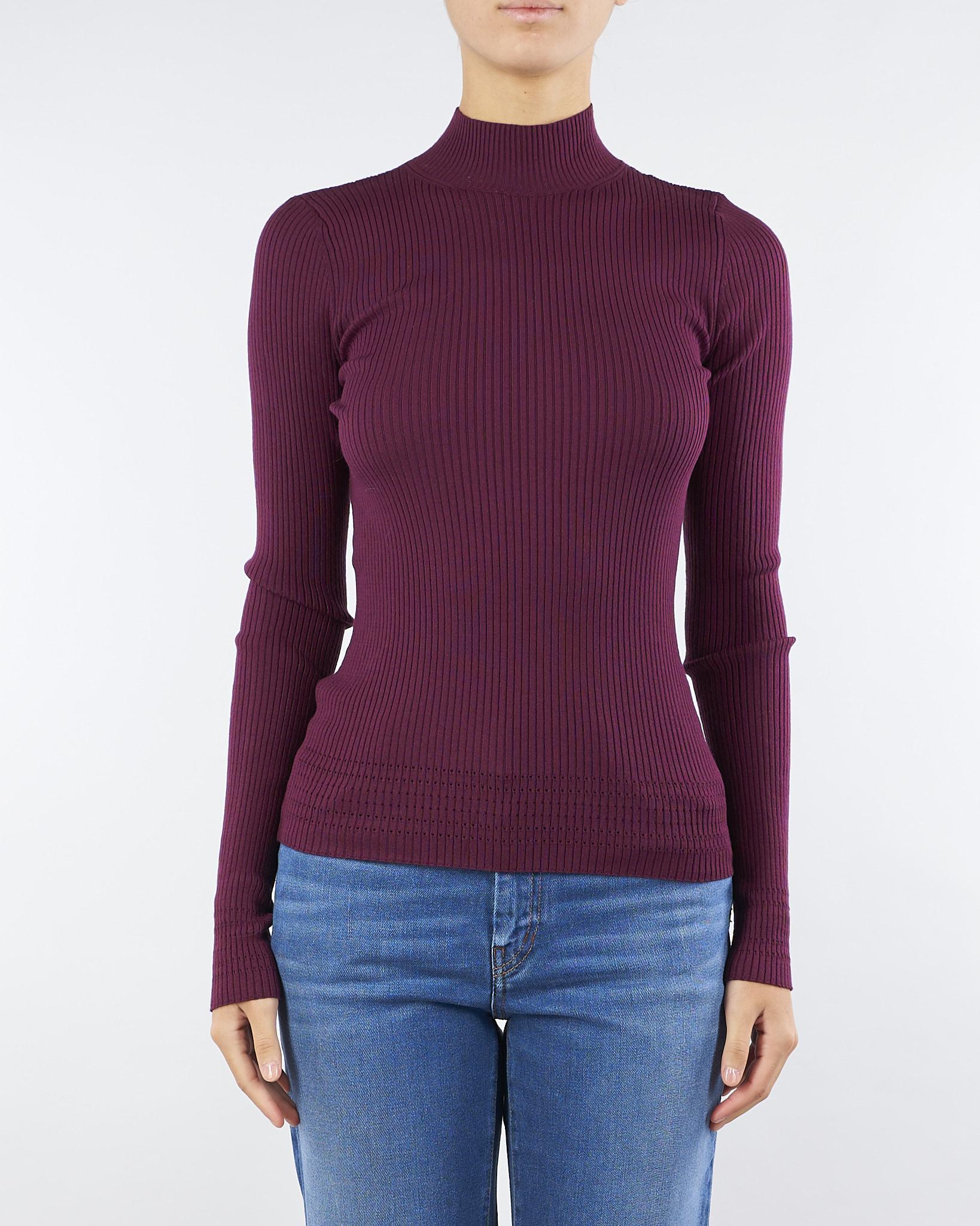 Maglia lupetto Bordeaux a coste TP3243 5609 TWIN SET 