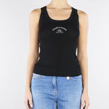 Top Nero in maglia con logo TK80B61E2 110 ELISABETTA FRANCHI 