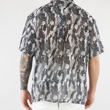 Camicia Nero-Bianco a fantasia HTEM220802 124 ACUPUNCTURE 