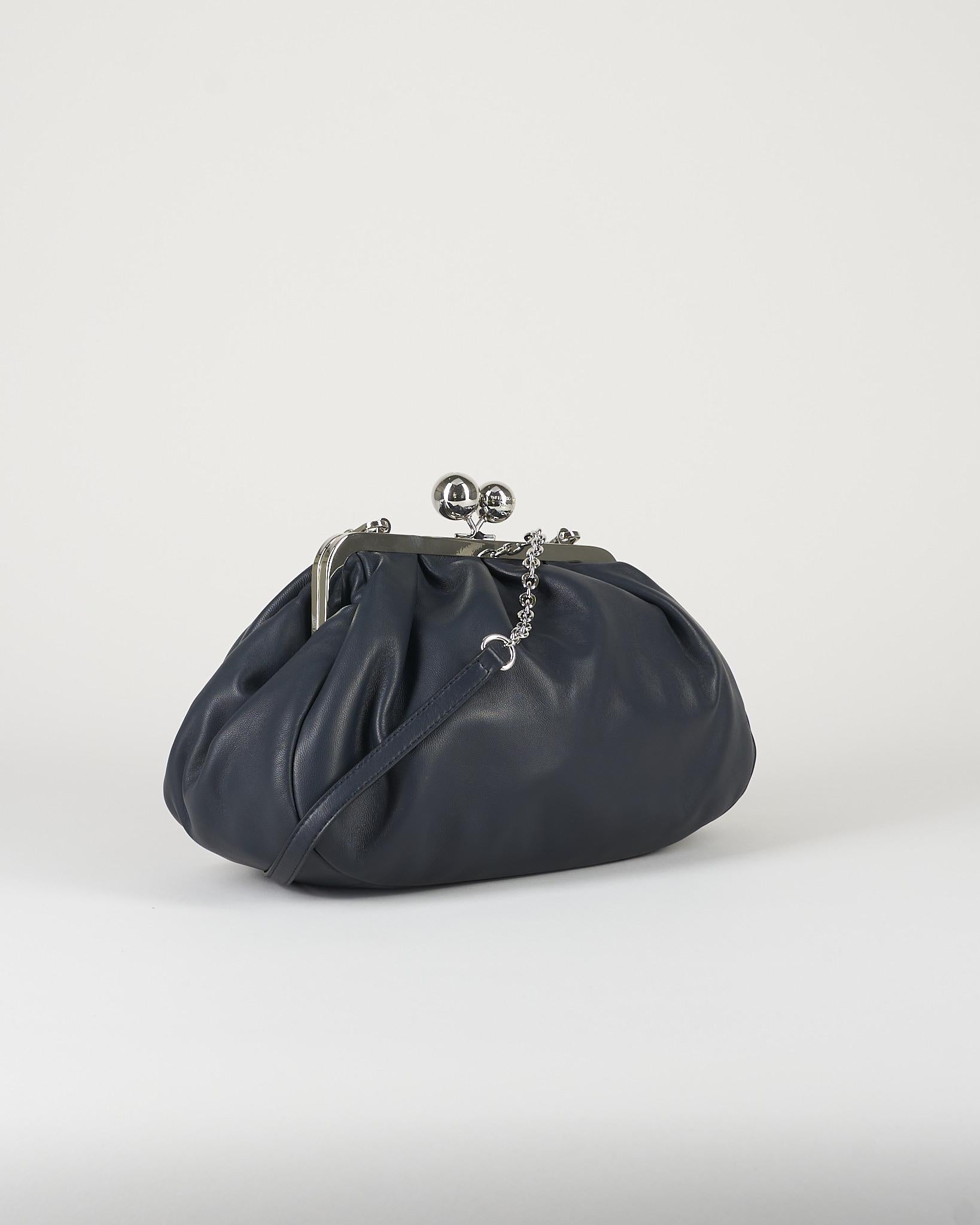 Borsa Pasticcino Bag Blu medium in montone WKACUBICO 91 MAX MARA WEEKEND 