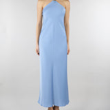 Abito Celeste in satin leggero MSEGHIOTTO 7 MAX MARA STUDIO 