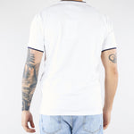 T-shirt Bianco con profili a contrasto 4032M567263286 01 MANUEL RITZ 