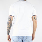 T-shirt Bianco con profili a contrasto 4032M567263286 01 MANUEL RITZ 