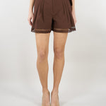 Short Coffee in cotone TT2253 12110 TWIN SET 