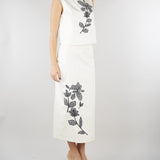 Top Bianco in cotone con ricamo PBPPATTO 1 PENNY BLACK 