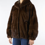 Vera Pelliccia Moro in Visone con cappuccio P2504V 98 GIOVI 