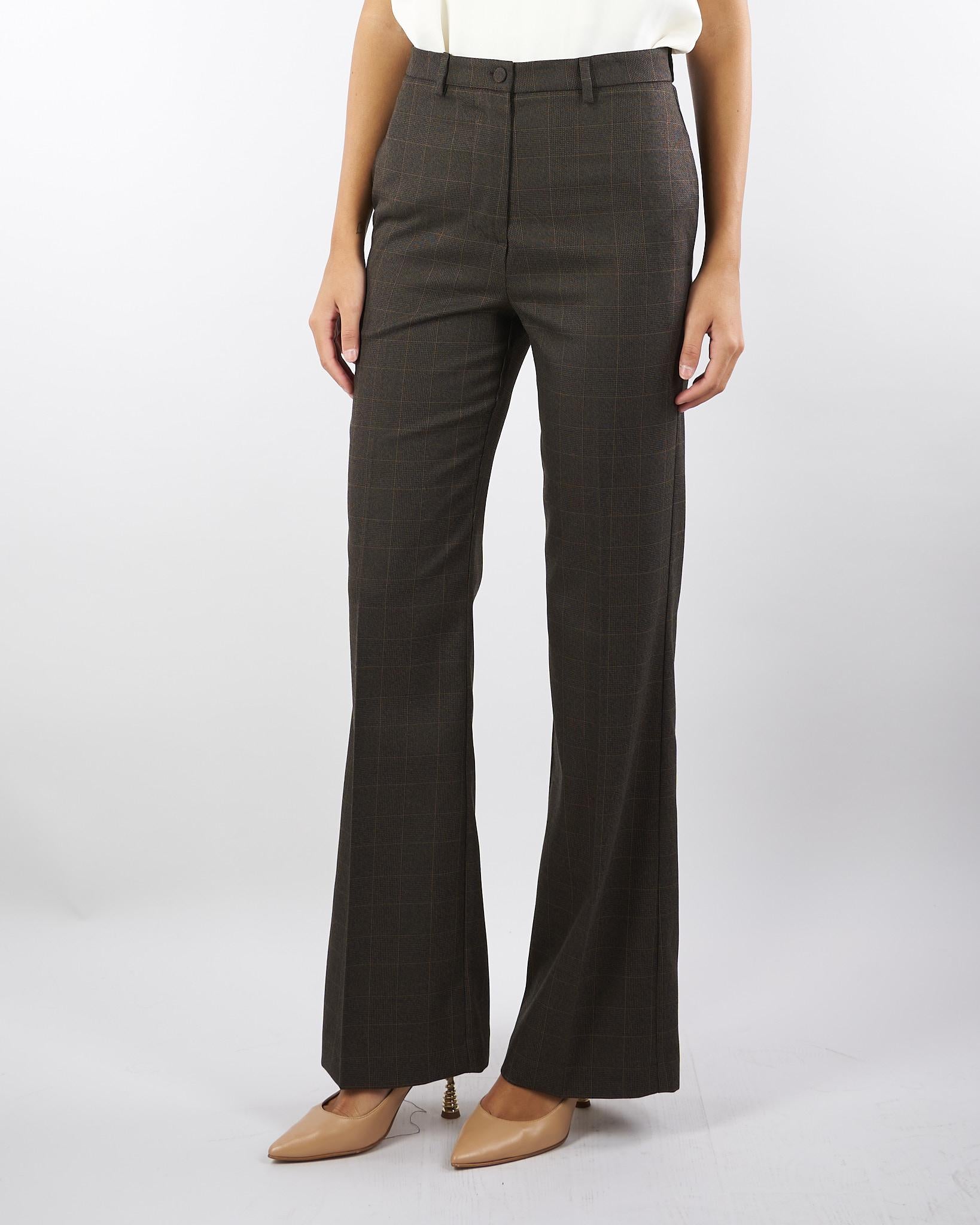 Pantalone Moro check con gamba dritta TF0234 85 VICOLO 