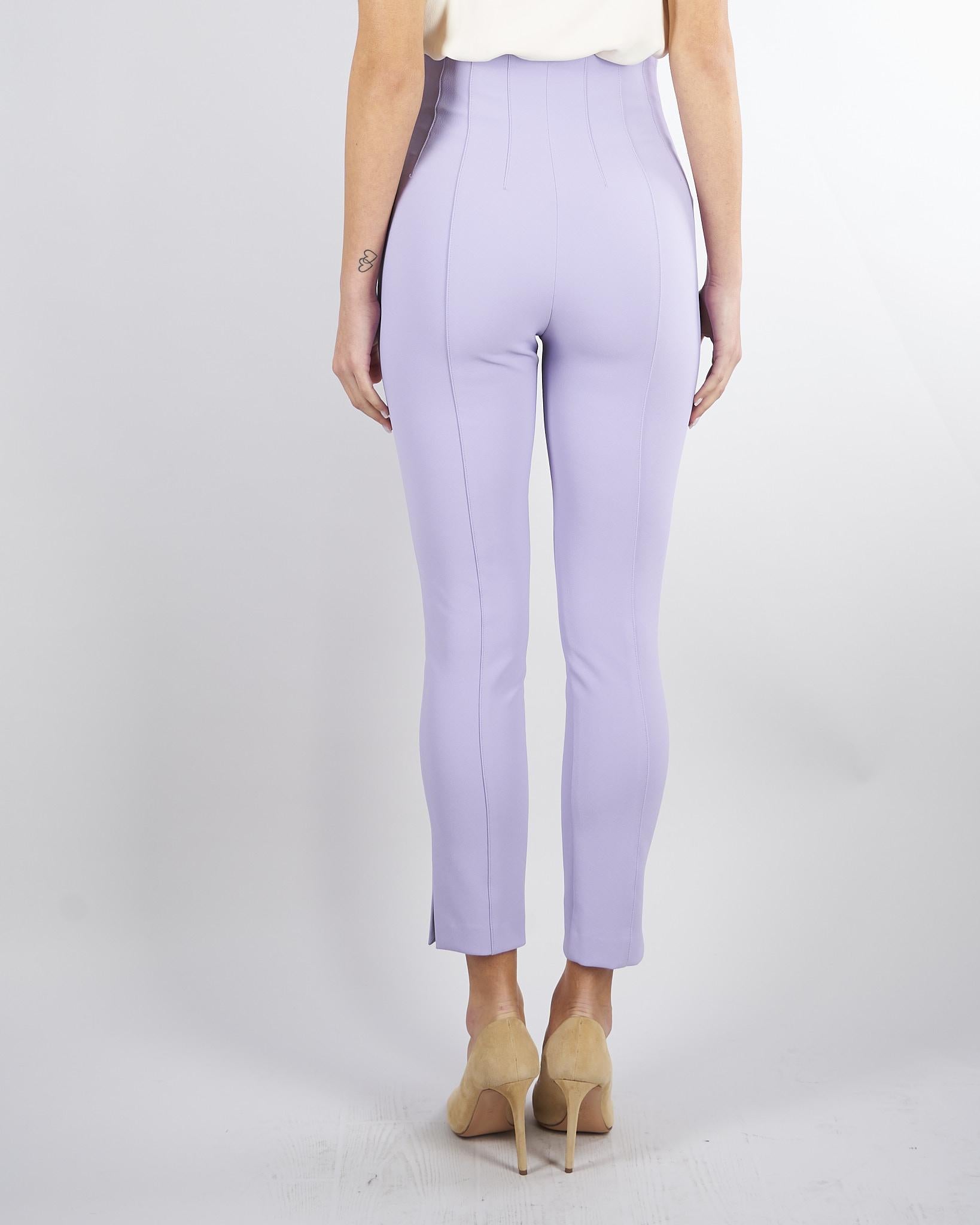 Pantaloni Lilla in doppio crêpe stretch con dettagli logo PA16361E2 EV7 ELISABETTA FRANCHI 