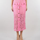 Gonna Rosa in pizzo NS109 50 NO SECRETS 