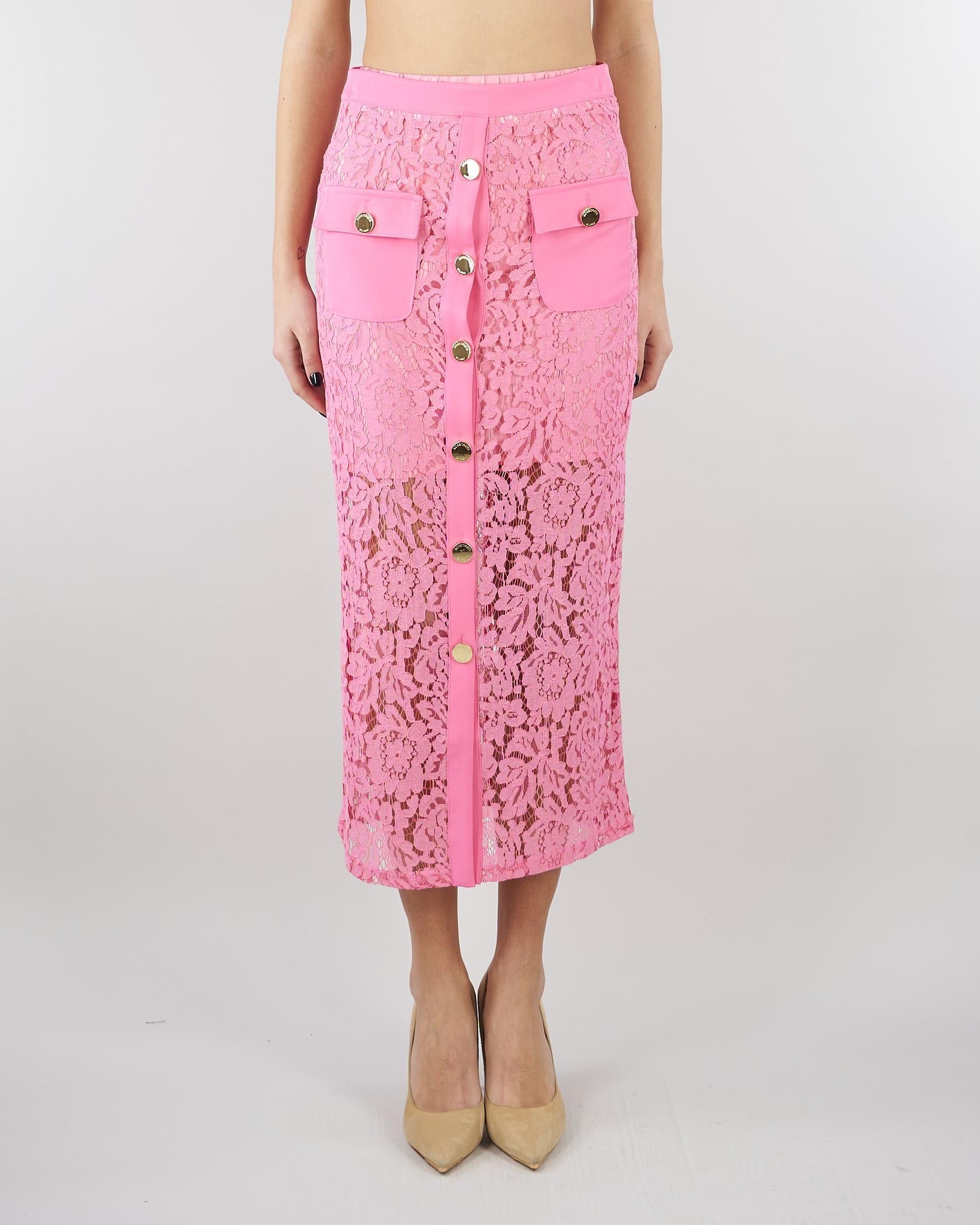 Gonna Rosa in pizzo NS109 50 NO SECRETS 
