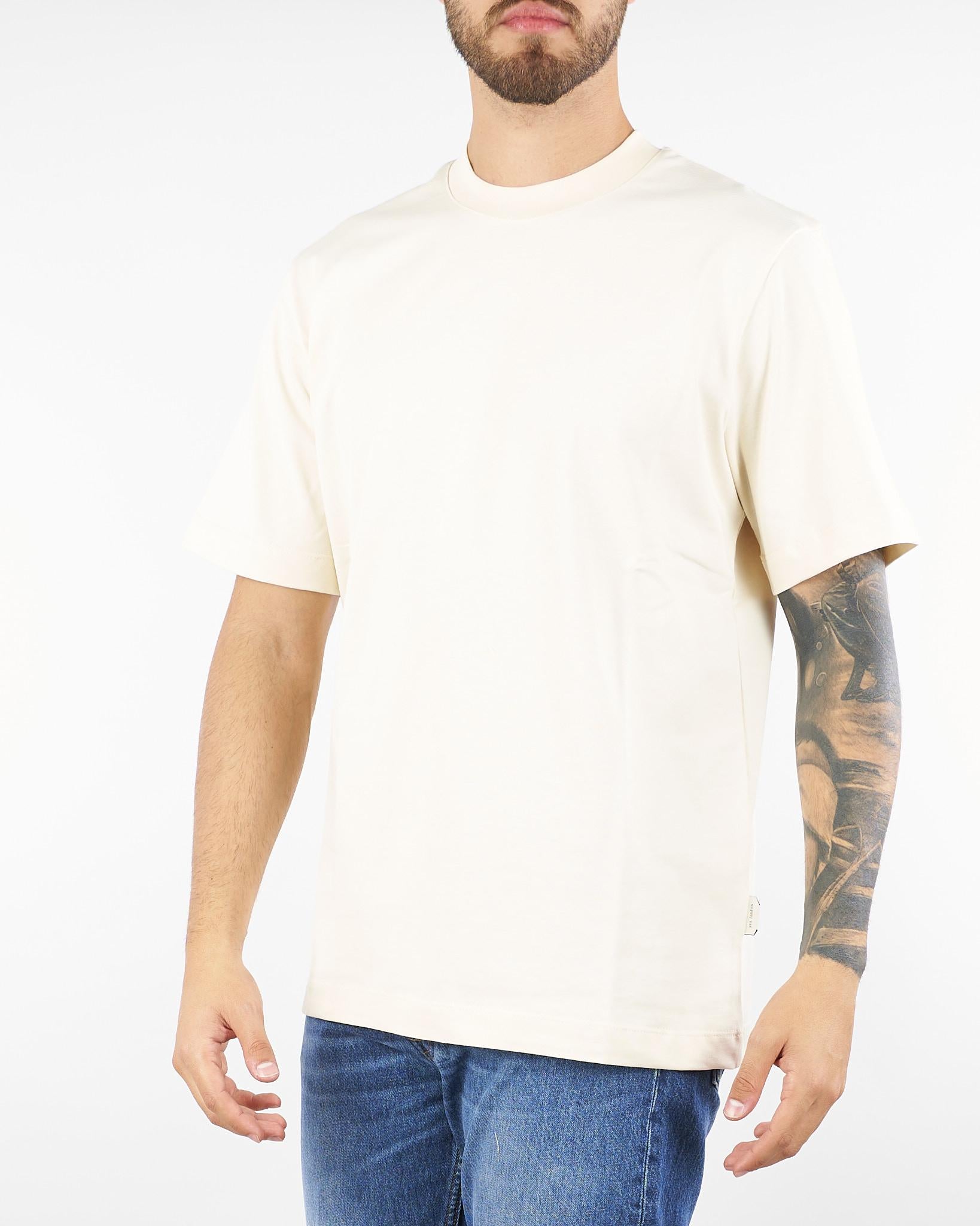 T-shirt Panna in cotone pesante XM4228 5 YES LONDON 
