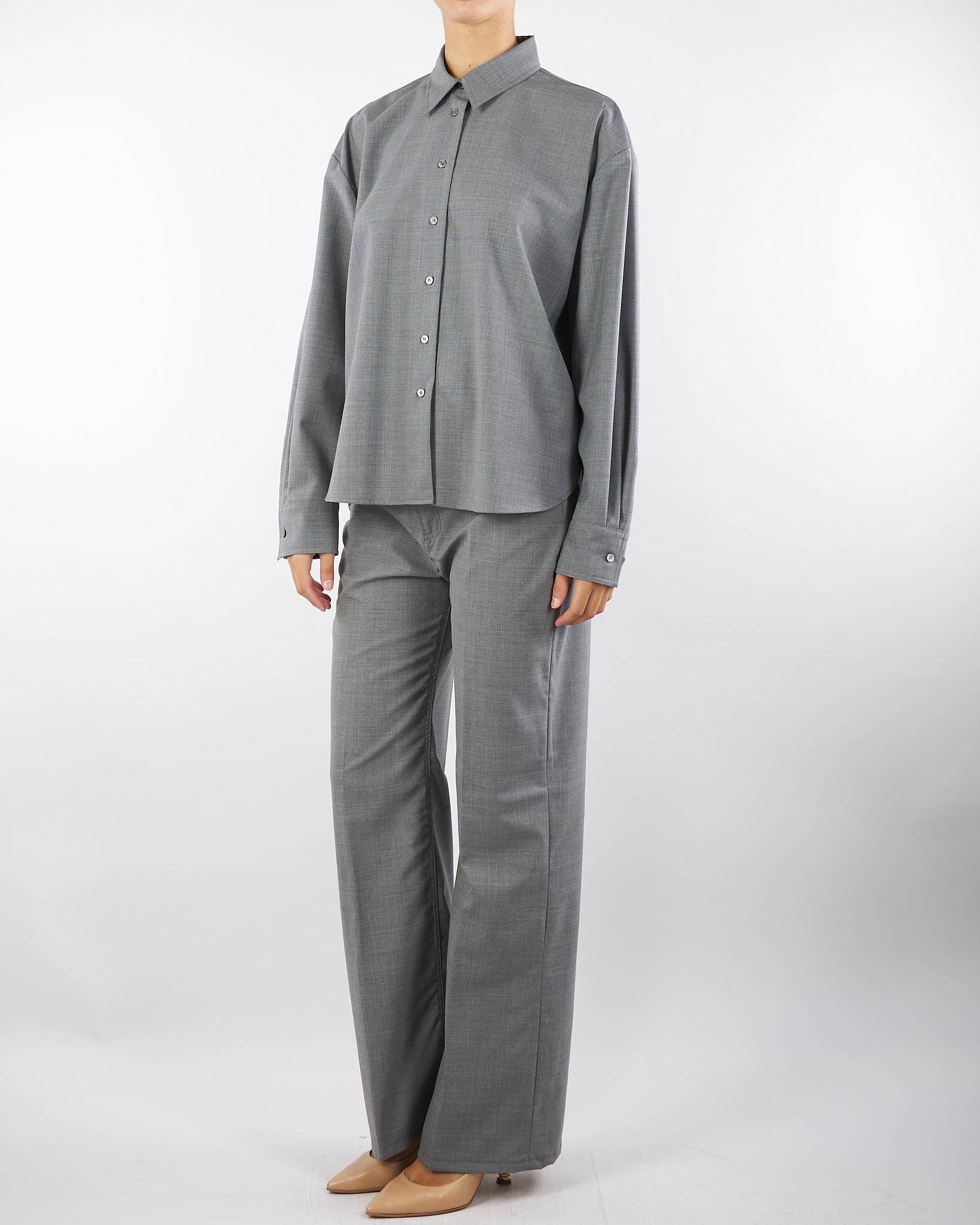 Camicia Grigio in fresco lana CA1457540259 920 SEVENTY 