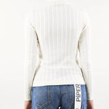 Maglia collo alto con borchie gold Simona Corsellini