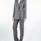 Blazer Nero-Bianco doppiopetto in jersey BOSH 2 MAX MARA STUDIO 
