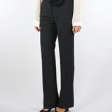 Pantalone flare Nero con cintura a fiore FOSCA 5 MARELLA 