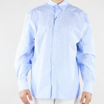 Camicia Celeste a righe in cotone CA3630 18 I'M BRIAN 