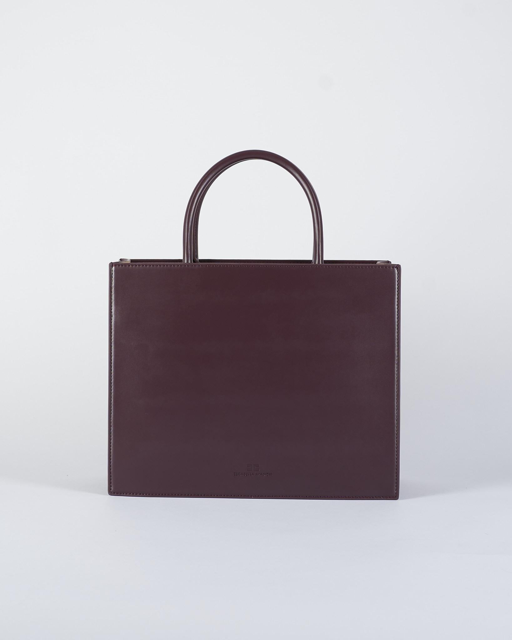 Borsa Tote grande Merlot con logo BS32A56E2 EA4 ELISABETTA FRANCHI 