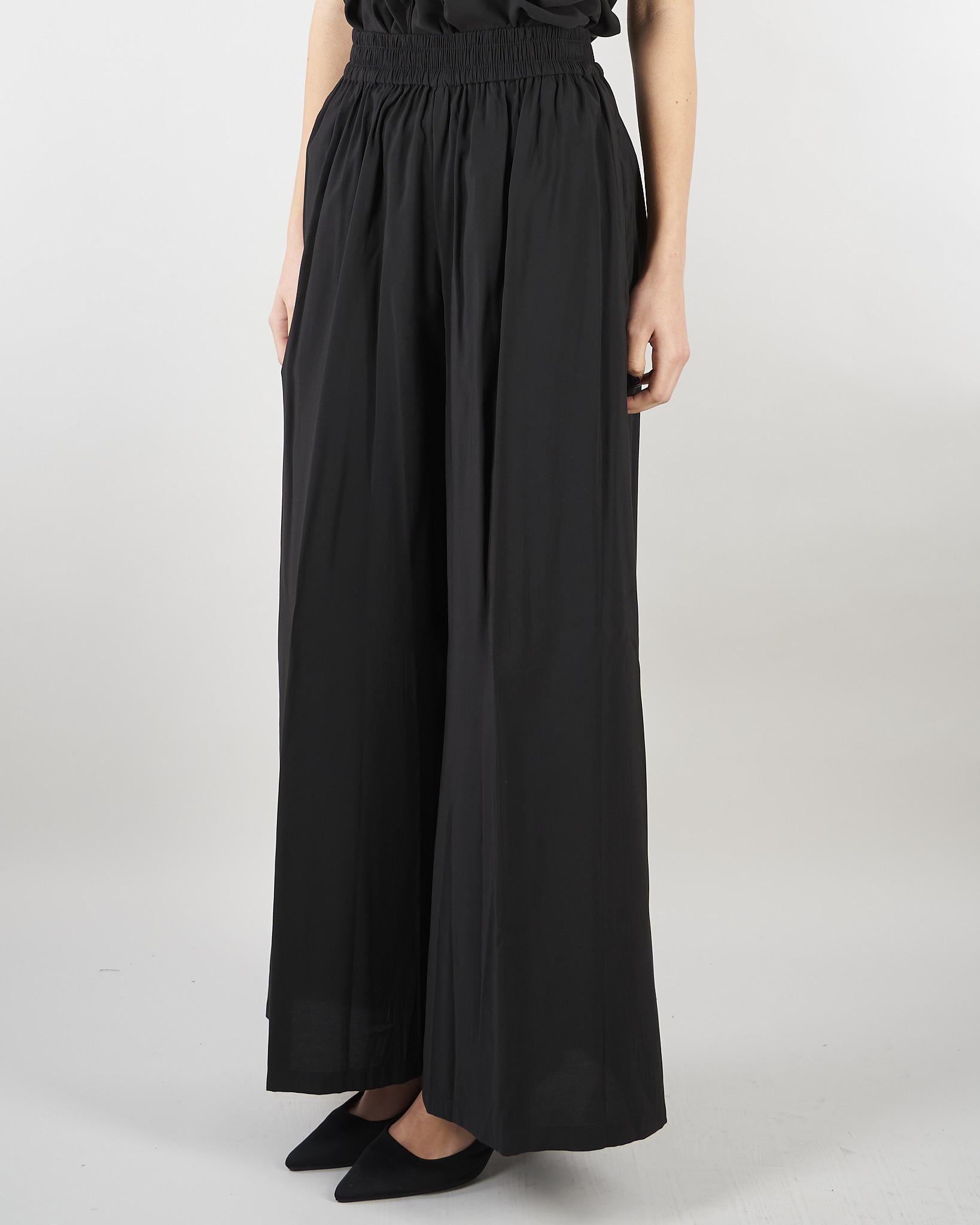 Pantalone Nero wide leg SS260021 99 ELEH 
