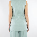 Gilet Salvia in tramato light GL00101TTEL0014 V0768 SIMONA CORSELLINI 