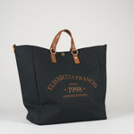 Tote Nero-Cuoio in canvas BS14A62E2 B58 ELISABETTA FRANCHI 