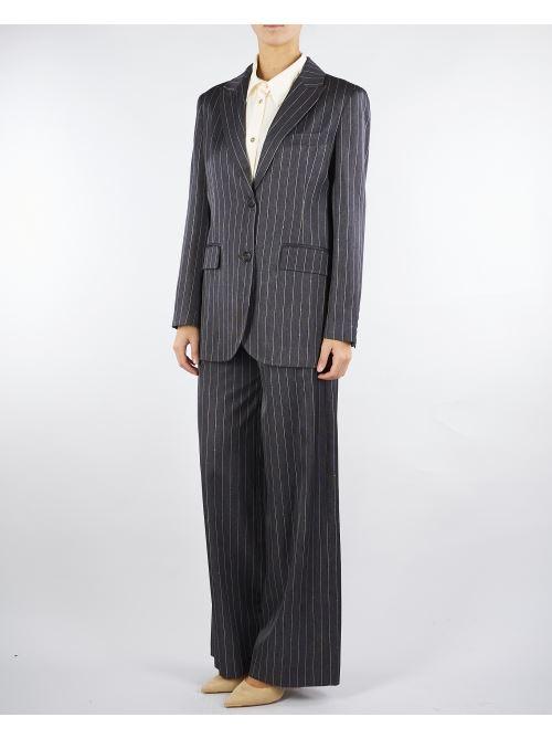 Pantaloni Antracite gessati D47EP069EB3 MFA83 ERMANNO BY ERMANNO SCERVINO 