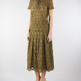 Blusa Verde Olio in pizzo MSTVELLO 1 MAX MARA STUDIO 