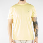 T-shirt Giallo in cotone Pima TH6709 107 LACOSTE 